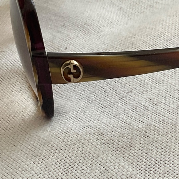 •Gucci Brown Violet Horn GG3189/S Sunglasses main image 8